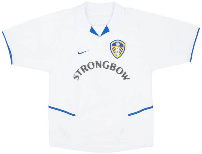 2002-03 Leeds United Home Shirt Radebe #5 - 6/10 - (M)