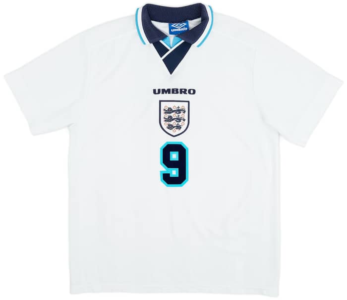 1995-97 England Home Shirt Shearer #9 - 9/10 - (L)