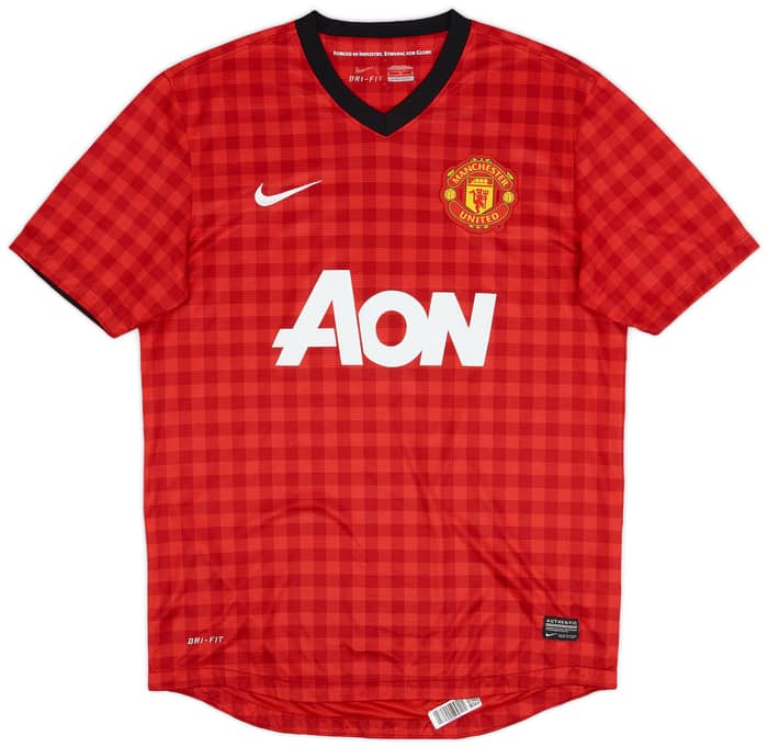 2012-13 Manchester United Home Shirt Valencia #7 - 7/10 - (M)