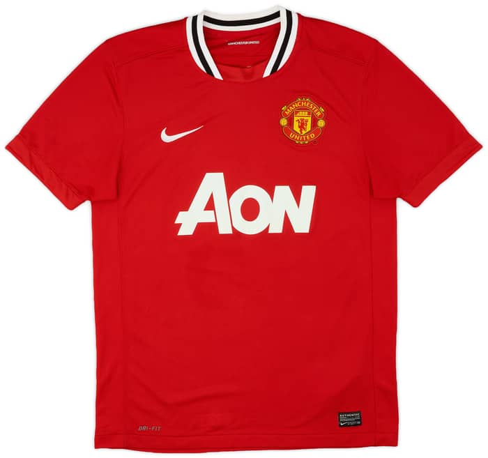 2011-12 Manchester United Home Shirt Young #18 - 5/10 - (M)