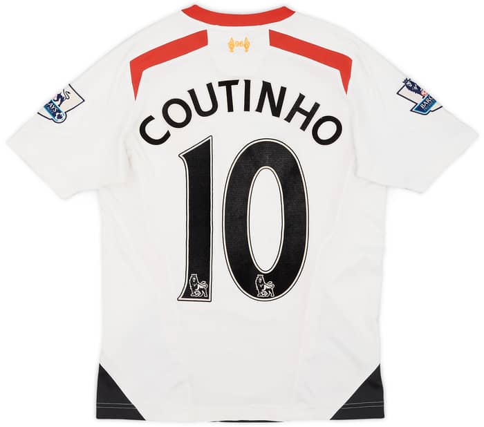 2013-14 Liverpool Away Shirt Coutinho #10 - 6/10 - (L.Boys)