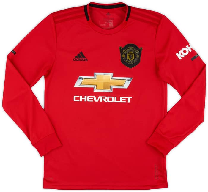 2019-20 Manchester United Home L/S Shirt Rashford #10 - 8/10 - (S)