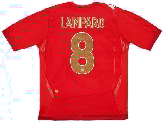 2006-08 England Away Shirt Lampard #8 - 5/10 - (L)