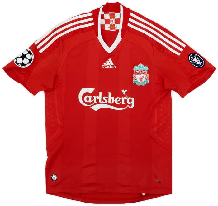 2008-10 Liverpool Home Shirt Gerrard #8 - 7/10 - (S)