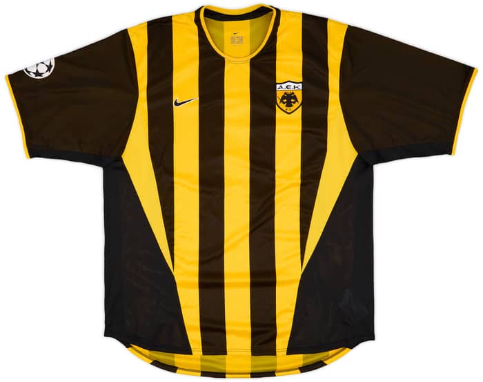 2002-04 AEK Athens Home Shirt Okkas #9 - 6/10 - (XL)