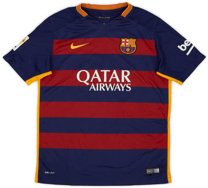 2015-16 Barcelona Home Shirt - 8/10 - (L.Boys)