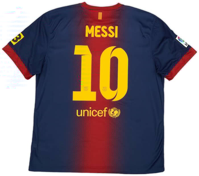 2012-13 Barcelona Home Shirt Messi #10 - 8/10 - (XL)