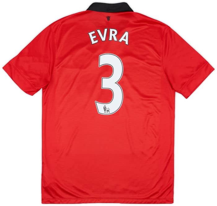 2013-14 Manchester United Home Shirt Evra #3 - 8/10 - (M)