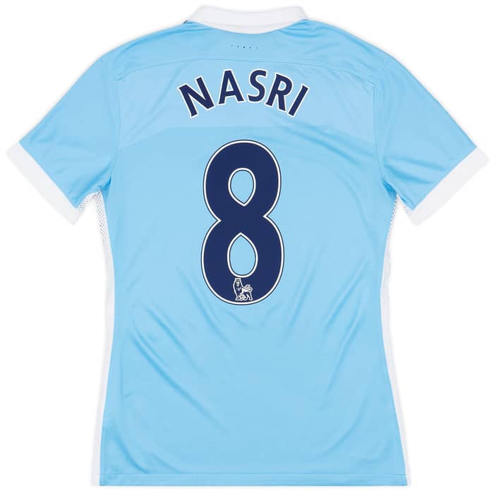 2015-16 Manchester City Player Issue Home Shirt Nasri #8 - 9/10 - (M)