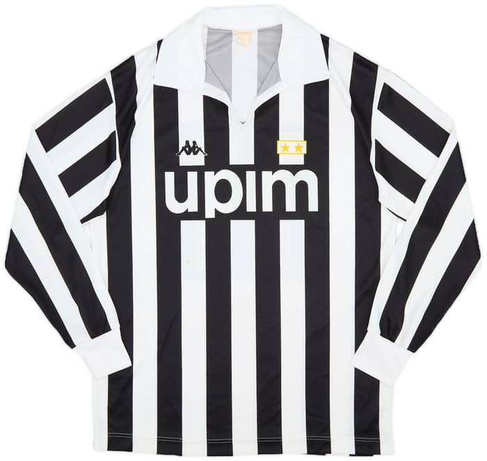 1989-90 Juventus Basic European Home L/S Shirt #11 - 5/10 - (L)