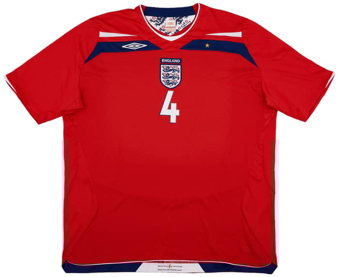 2008-10 England Away Shirt Gerrard #4 - 7/10 - (3XL)