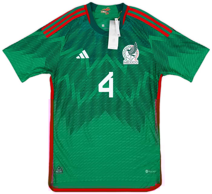 2022-23 Mexico Special Edition Authentic Home Shirt E.Alvarez #4