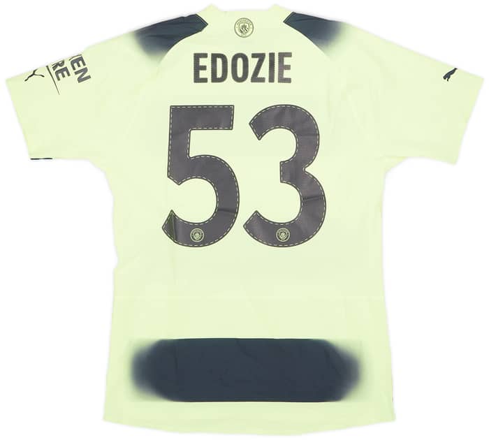 2022-23 Manchester City Match Issue FA Cup Third Shirt Edozie #53