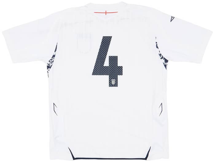 2007-09 England Home Shirt #4 - 9/10 - (XL)