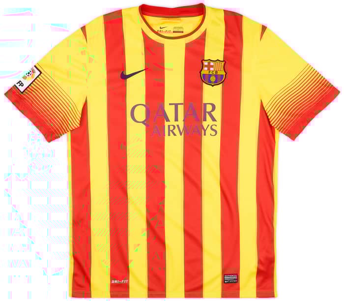 2013-14 Barcelona Away Shirt Jordi Alba #18 (L)