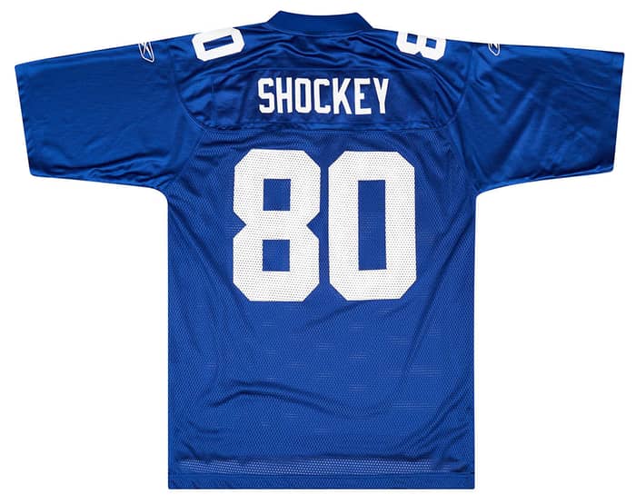 2005-06 New York Giants Shockey #80 Reebok On Field Jersey (Home) XXL