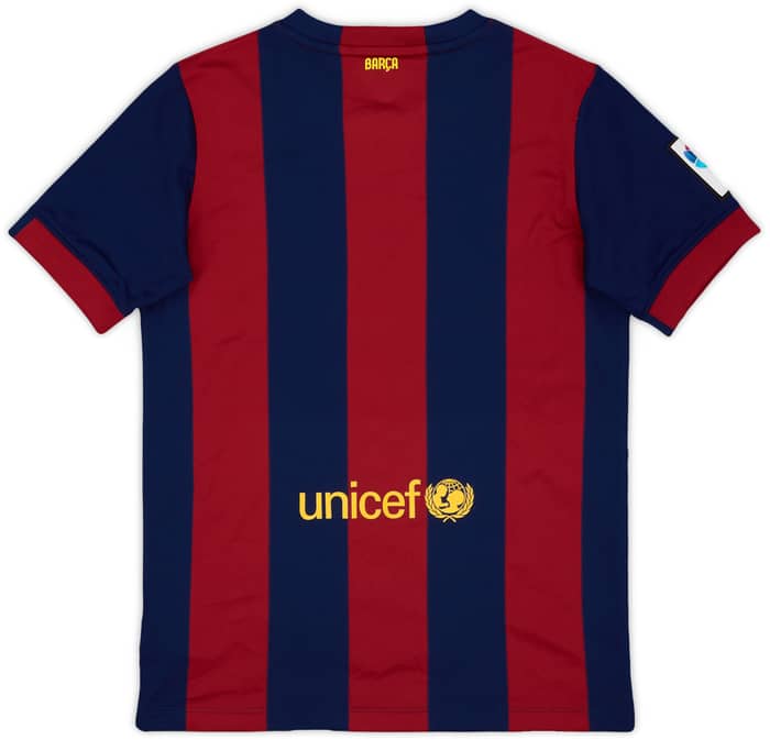 2014-15 Barcelona Home Shirt - 9/10 - (L.Boys)