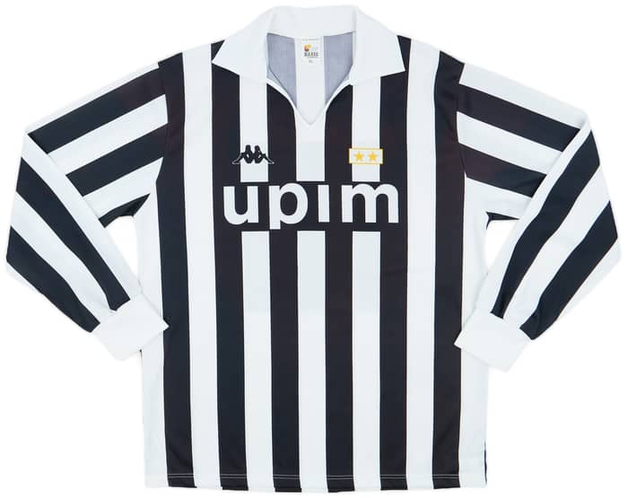 1989-90 Juventus Basic Home L/S Shirt #11 - 7/10 - (XL)