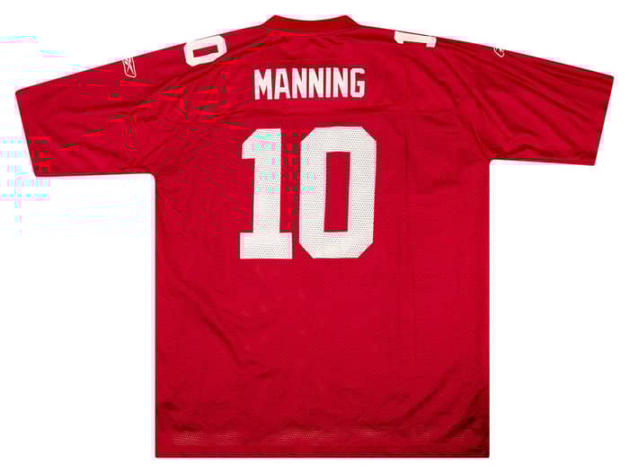 2005-06 New York Giants Manning #10 Reebok On Field Jersey (Alternate) XXL