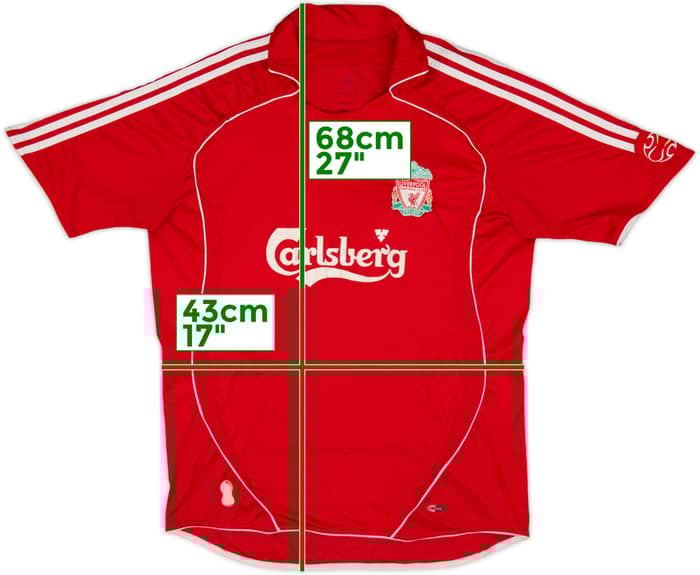 2006-08 Liverpool Home Shirt Gerrard #8 - 5/10 - (L)
