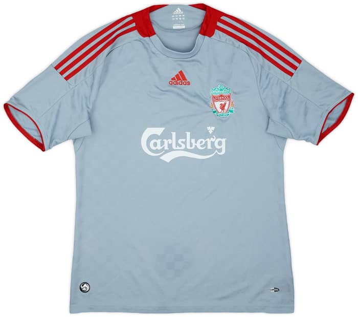 2008-09 Liverpool Away Shirt Gerrard #8 - 8/10 - (L)