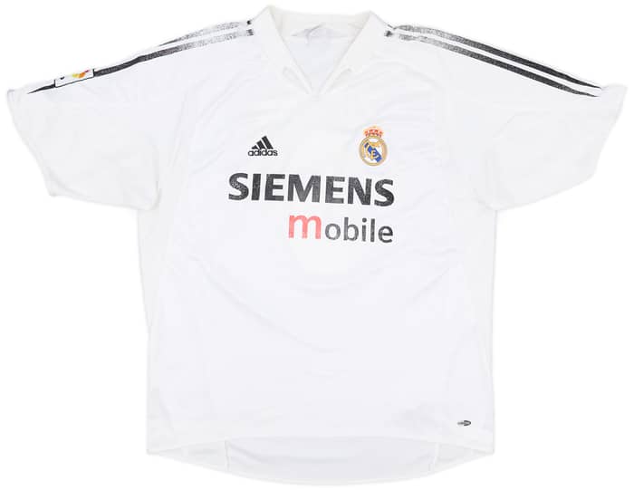 2004-05 Real Madrid Home Shirt Zidane #5 - 5/10 - (XL)