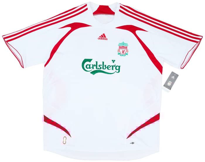 2007-08 Liverpool Away Shirt Gerrard #8 (XXL)