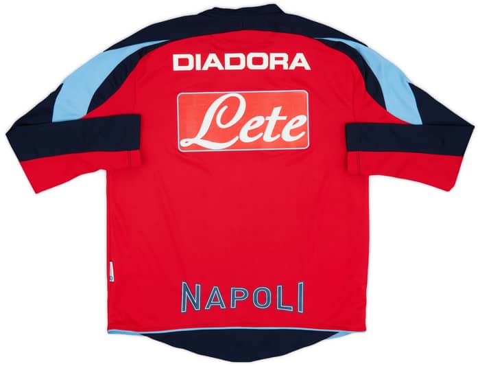2015-16 Napoli Kappa Training L/S Shirt - 7/10 - (S)