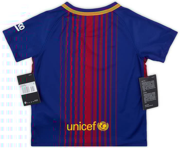 2017-18 Barcelona Home Full Kit (3-4 Years)
