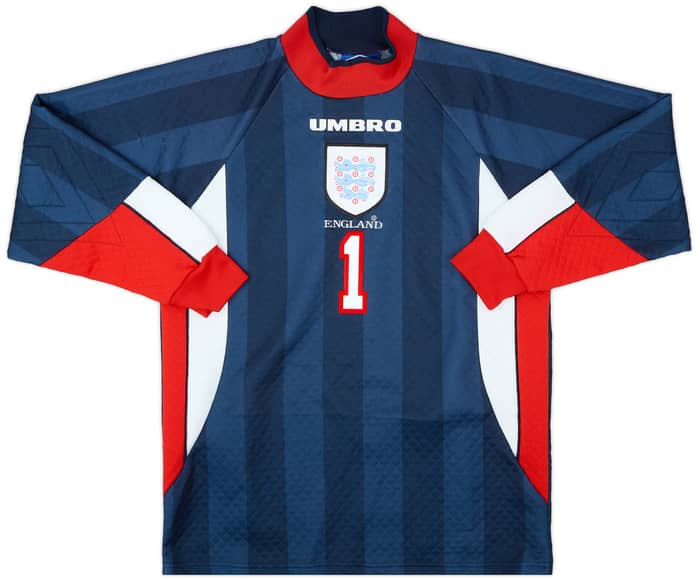 1998-99 England GK Shirt Seaman #1 - 9/10 - (M)