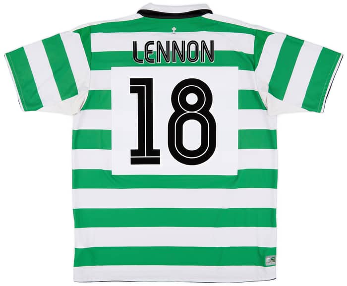 2004-05 Celtic Home Shirt Lennon #18 - 9/10 - (L)