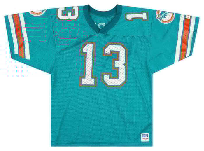 1990-96 Miami Dolphins Marino #13 Wilson Jersey (Home) Y