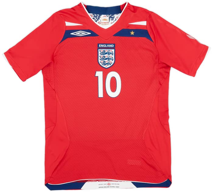 2008-10 England Away Shirt Rooney #10 - 7/10 - (S)