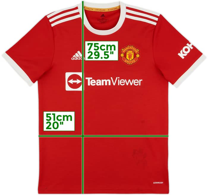 激安大特価！ 2021-22 (M) - 5/10 - #7 Ronaldo Shirt Home United Manchester ウェア