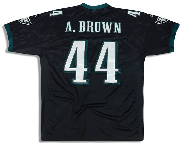 2005-06 Philadelphia Eagles A. Brown #44 Authentic Reebok Jersey (Alternate) 3XL