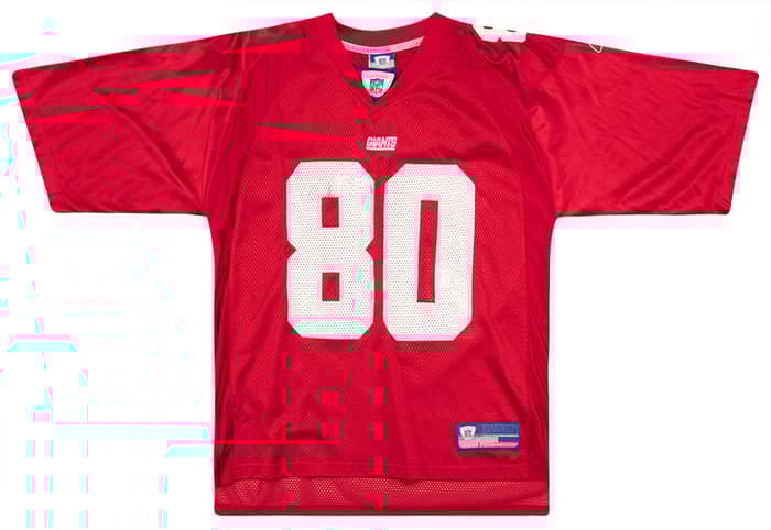2004 New York Giants Shockey #80 Reebok On Field Jersey (Alternate) M