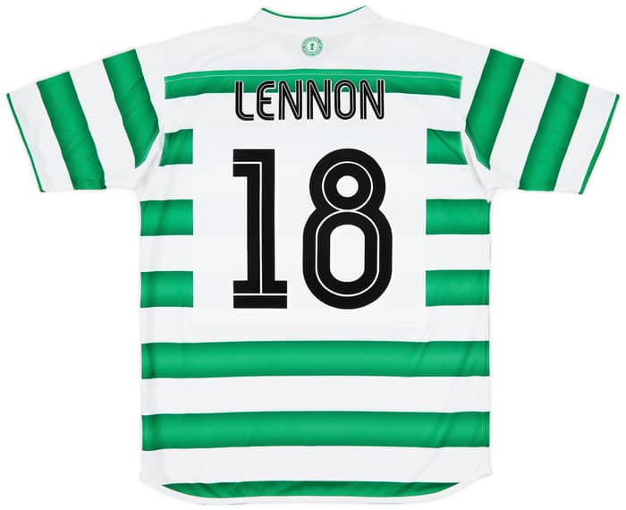 2003-04 Celtic Home Shirt Lennon #18 - 9/10 - (M)