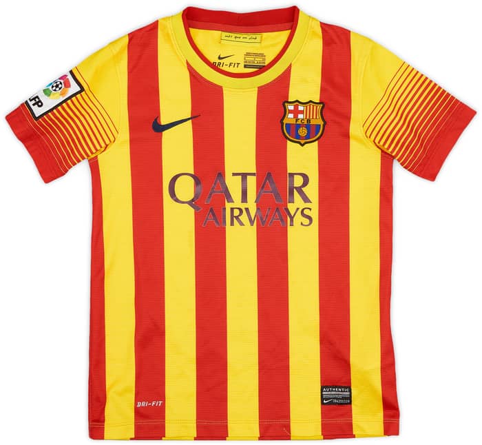 2013-15 Barcelona Away Shirt - 7/10 - (S.Boys)