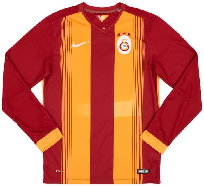 2014-15 Galatasaray Home L/S Shirt - 9/10 - (S)