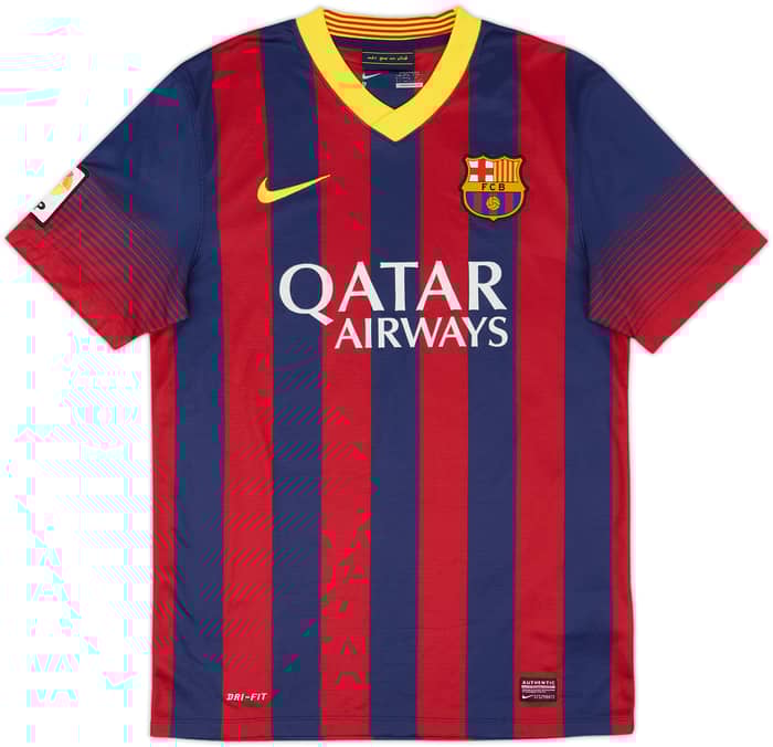 2013-14 Barcelona Home Shirt Messi #10 - 9/10 - (S)