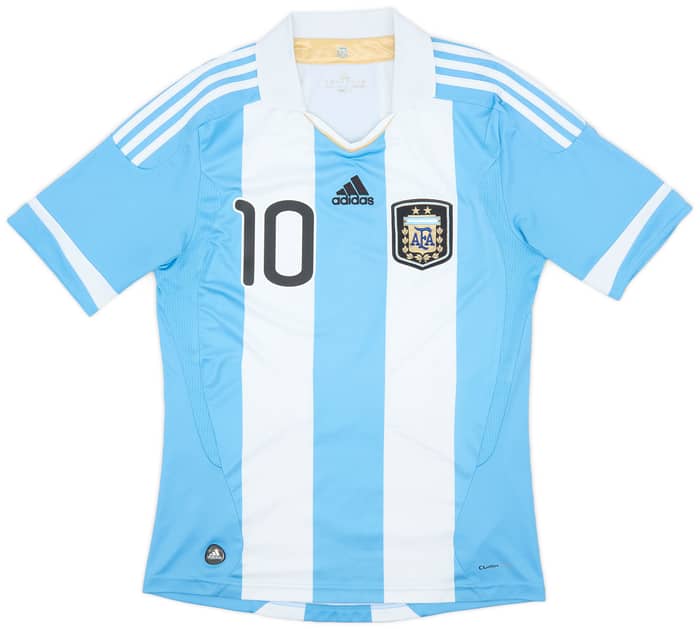 2011-13 Argentina Home Shirt Messi #10 - 9/10 - (S)
