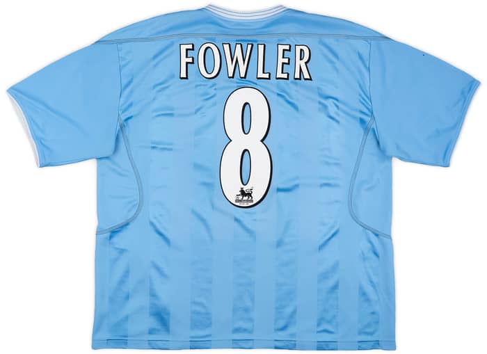 2003-04 Manchester City Home Shirt Fowler #8 - 5/10 - (XXL)