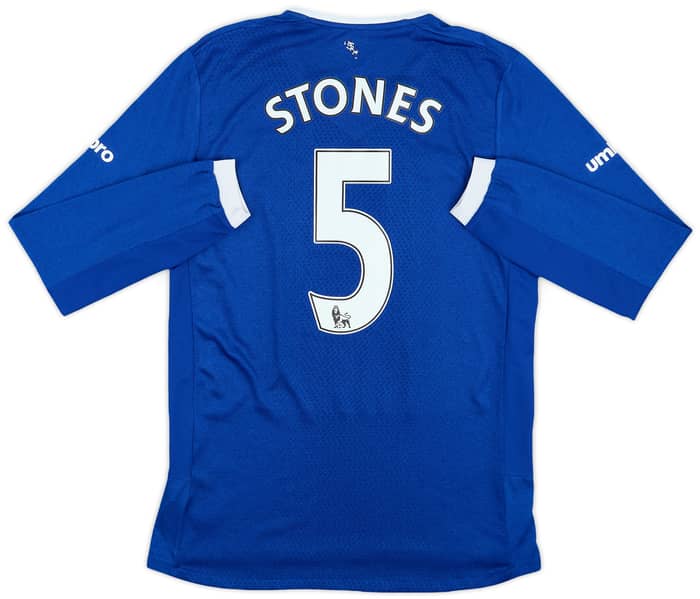 2015-16 Everton Home L/S Shirt Stones #5 - 7/10 - (S)