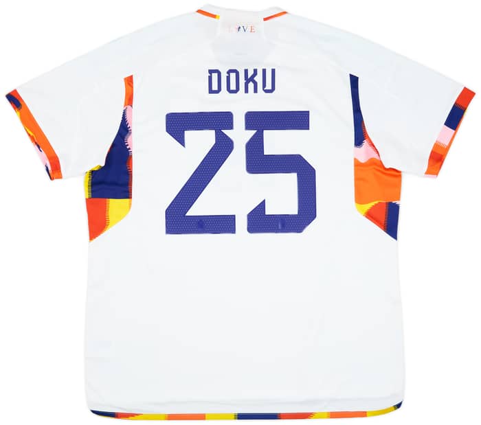 2022-23 Belgium Away Shirt Doku #25