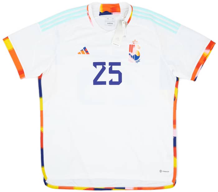 2022-23 Belgium Away Shirt Doku #25