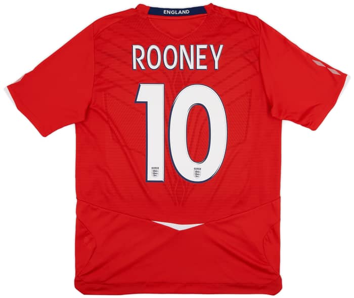 2008-10 England Away Shirt Rooney #10 - 8/10 - (L)