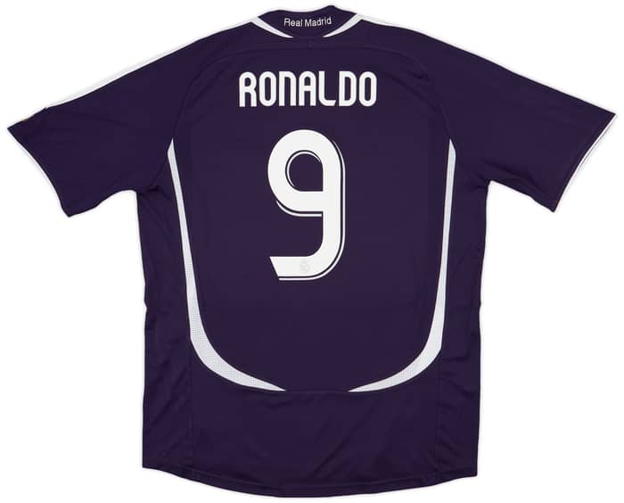 新作商品 Shirt Third Madrid Real 2006-07 Ronaldo (L) - 8/10 - #9 ウェア