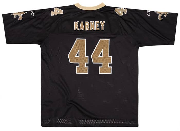 2007 New Orleans Saints Karney #44 Reebok On Field Jersey (Home) XXL
