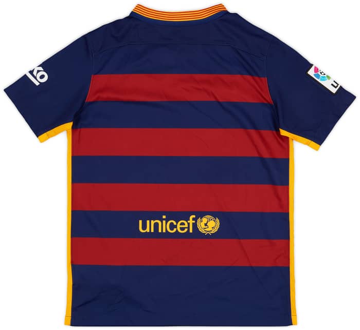 2015-16 Barcelona Home Shirt - 8/10 - (L.Boys)