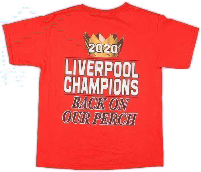 2020-21 Liverpool 'Premier Champions' Graphic Tee - 6/10 - (L.Boys)